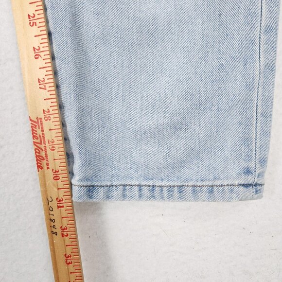 Banana Republic Jeans Men 31x32 Blue Light Wash Relaxed Button Fly Made in Italy - Picture 9 of 16